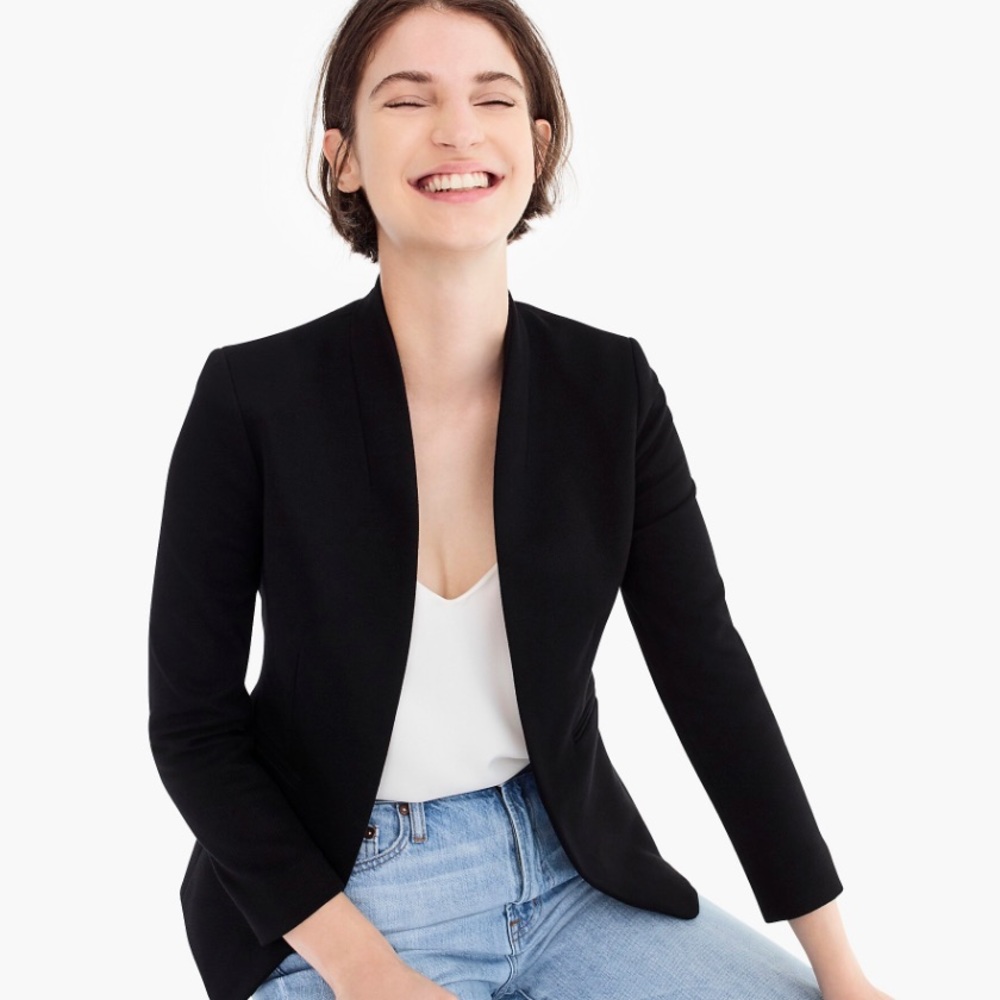 J Crew Going Out Black Blazer